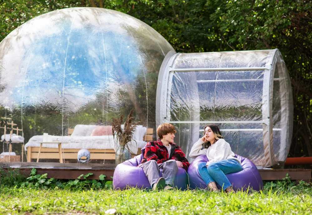 inflatable bubble tent transparent