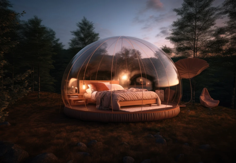 inflatable bubble tent transparent